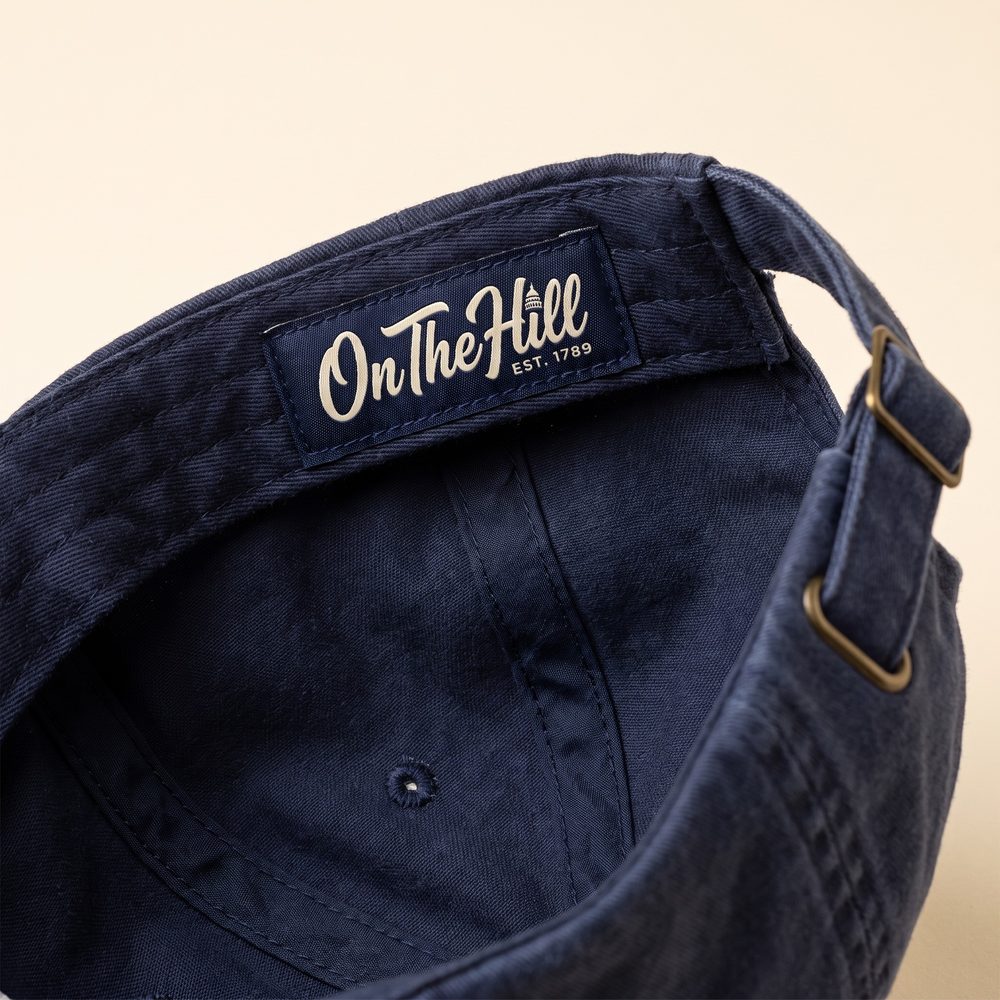 August Recess cap, Washed navy, inside label